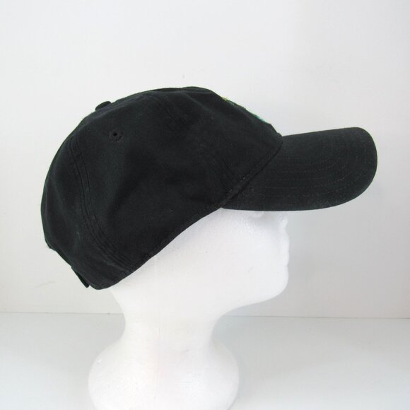 Whitefish Mountain Resort Embroidered Logo Men Black Adj Strap Back Cap Hat - Picture 4 of 8